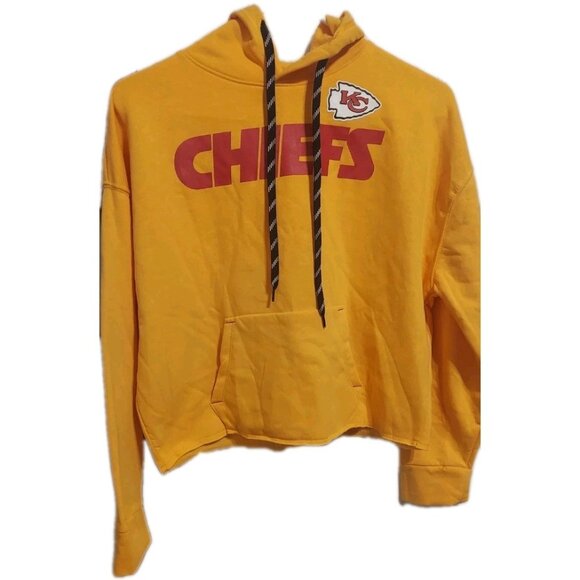 NFL Tops - Kansas City Chiefs Yellow Hoodie Sweatshirt Juniors Size 3/5 NWT Patrick Mahomes